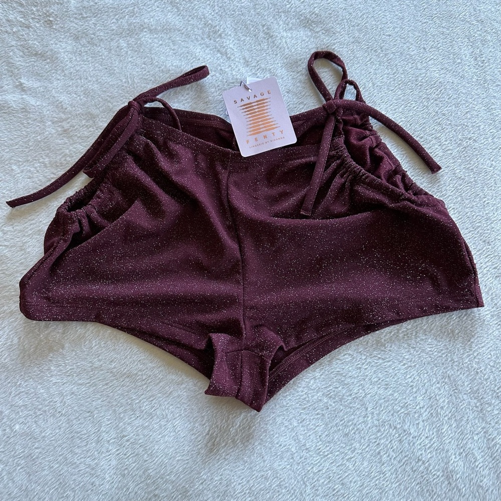 Savage X Fenty Dark Red Athletic Shorts